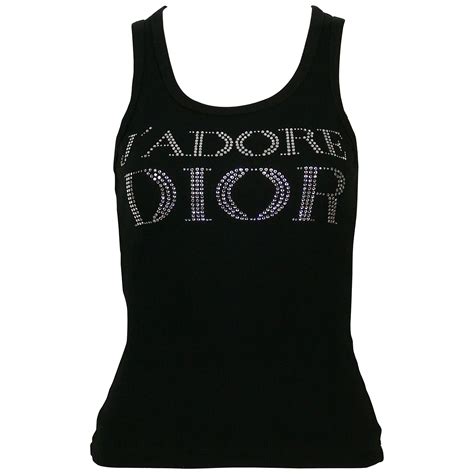 vintage dior tank top|authentic christian dior tops.